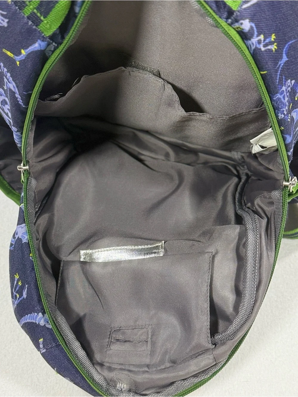Pottery Barn Kids Mackenzie Navy And Green Dinosaur Bones Backpack Size Small